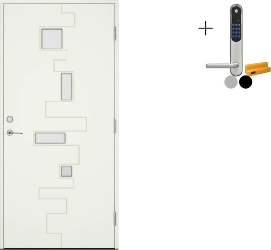 Ytterdør Swedoor Advance-Line Statement Flow med Yale Entrus