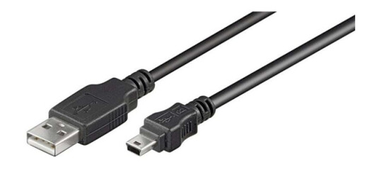Goobay USB 2.0 A til Mini B kabel 3m - Svart
