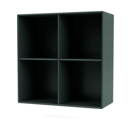 Montana SHOW hylle 69,6x69,6 cm, opphengsskinne 163 BlackJade