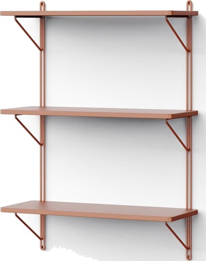 NINE Vegghylle 60x25x90 Rød