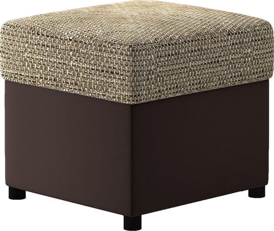 Arabejo Fotskammel 45x45 cm - Beige/Brun