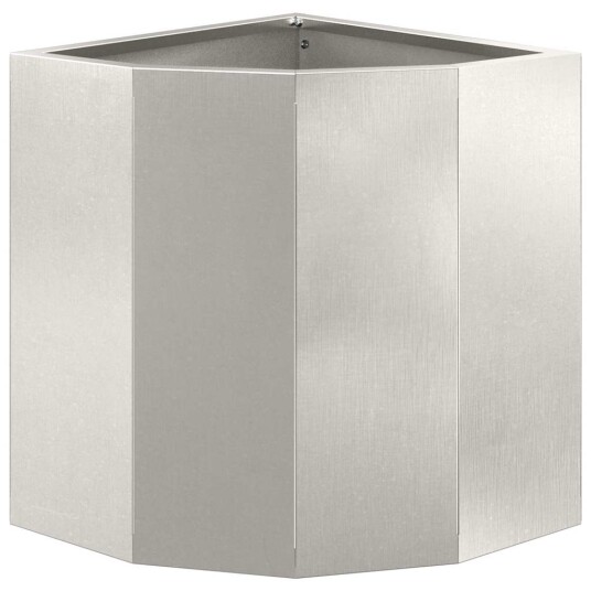 vidaXL Hjørne Plante sølv 30 x 30 x 35 cm Rustfritt stål