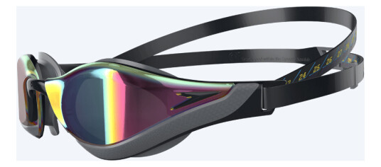 Speedo Elite svømmebriller Fastskin Pure Focus Grå/gull Mirror linse Speedo Elite svømmebriller Fastskin Pure Focus Grå/gull Mirror linse