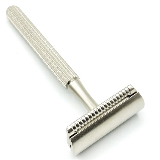 Parker Shaving Black & Chrome Mach 3 Compatible Handle Razor