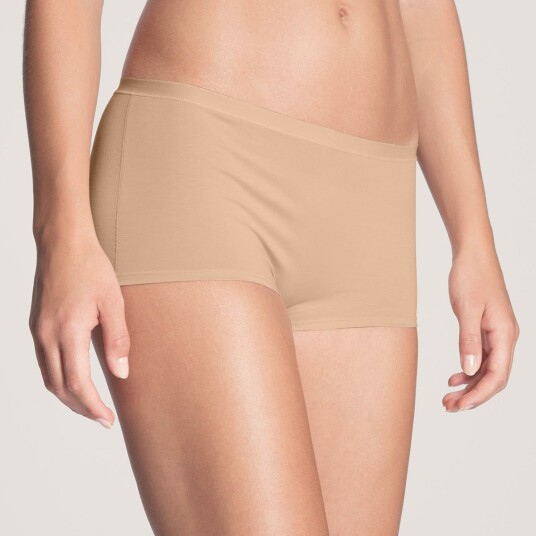 Calida Truser Natural Comfort Panty Beige bomull Small Dame