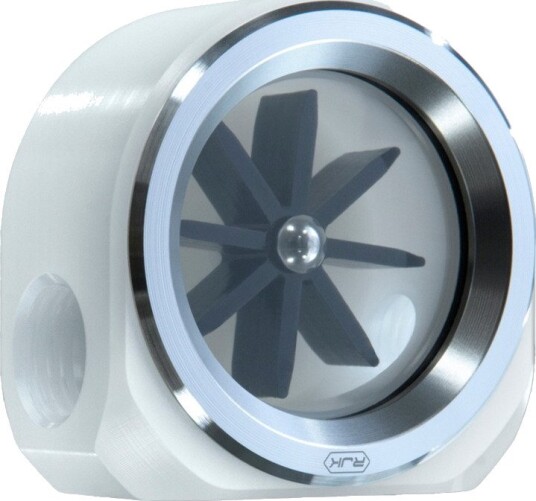 Raijintek RJK Flowmeter Hvit indikator POM-materiale G1/4" gjenger PC-vannkjøling
