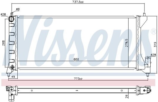 Radiator NISSENS 630749