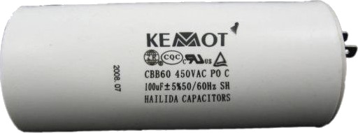 Rebel Kemot Motorstartkondensator 100Uf 450V Rebel Kemot Motorstartkondensator 100Uf 450V