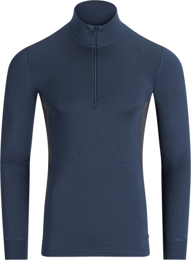 Aclima WarmWool MockNeck Herre Midnight Navy / Marengo XXL