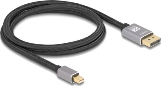 Delock Displayport Kabel Mini Displayport Hann Til Displayport Hann Displayport 1.4 1 M 8 K 30 Hz 7680 X 4320 Støtte 4 K 120 Hz 3840 X 2160 Støtte 8K 60 Hz 7680 X 4320 Støtte Dsc 4K240hz 3840 X 2160 Support Dsc Opptil 3