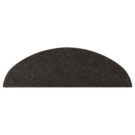 vidaXL Selvklebende trappematter 10 stk svart 56x20 cm