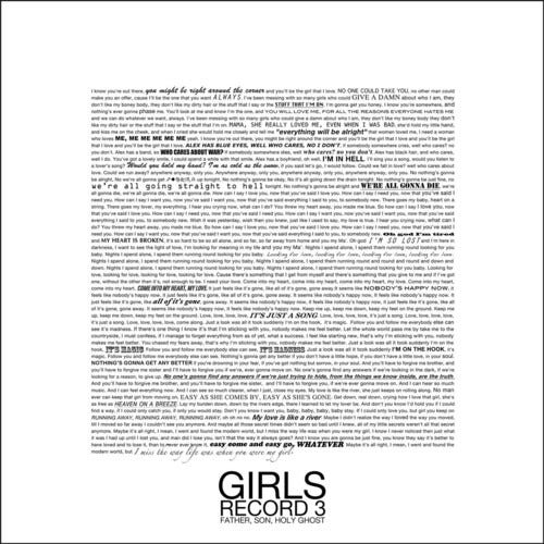 The Girls Fathers Son Holy Ghost LP/Vinyl