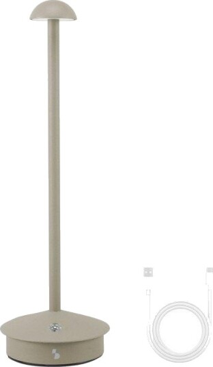 Beper P207ILI152 Oppladbar Bordlampe 3 farger dimbar USB C Beige