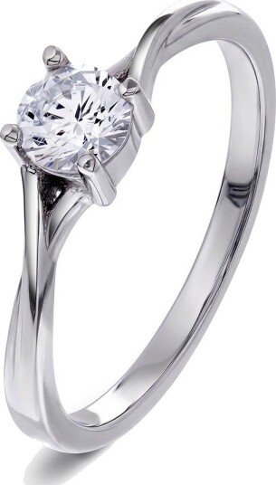 Pan Jewelry Eternal Twist ring i 925 sølv med zirkonia størrelse Eternal Twist ring i 925 sølv med zirkonia Str. 56