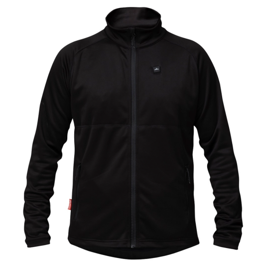 Heat Experience Heatx Heated Fleece Sweater Mens Black Black XXL