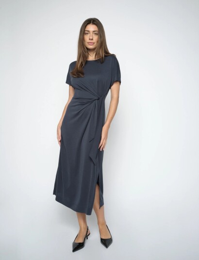 MOS MOSH Mmjuliette O Sl Dress   Navy   S
