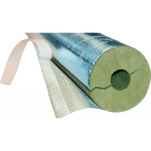 Rockwool Universal Rørskål 28x20 mm med Alutape for Isolasjon Rockwool Universal Rørskål 28x20 mm med Alutape for Isolasjon