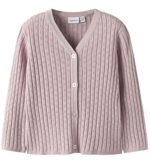 Name It Cardigan Strikk NbfKind Polert Lilac 56 Cardigan Lilla Rosa Name It Cardigan Strikk NbfKind Polert Lilac 56 Cardigan Lilla Rosa