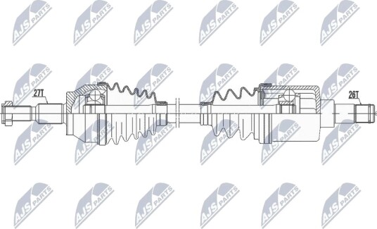 Nty Drivaksel NTY NPW FR 045 Nty Drivaksel NTY NPW FR 045