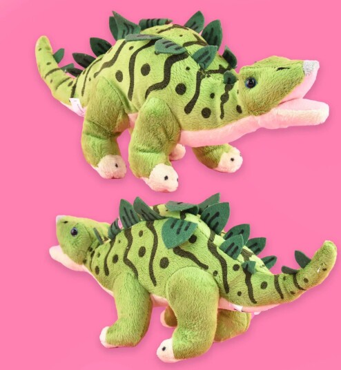 Plysj Dinosaur 37.5 cm – velg variant Brontosaurus Stegosaurus T Rex Triceratops
