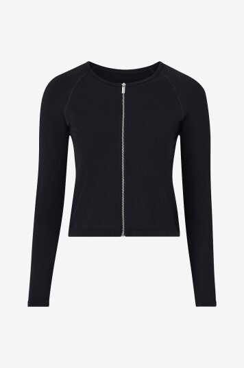 Aim'n Treningstrøye Ribbed Seamless Zip Svart Aim'n Treningstrøye Ribbed Seamless Zip Svart