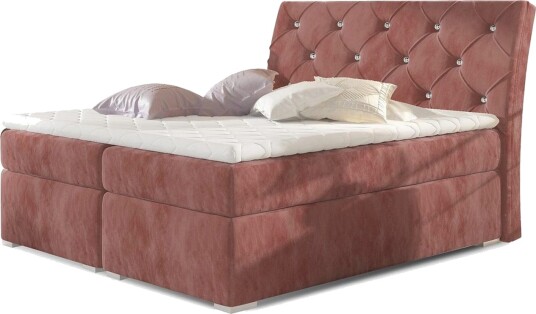 Box Spring Eltap Balvin 140x200 cm Kronos 29 Rosa