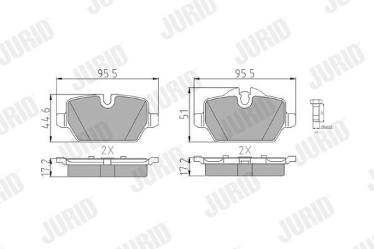 Bremseklosser JURID 573136J Bremseklosser JURID 573136J