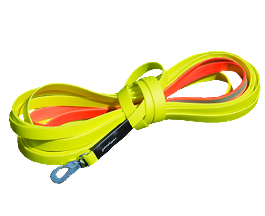 Grännakopplet Track Line With Reflective End 10M Neon Yellow