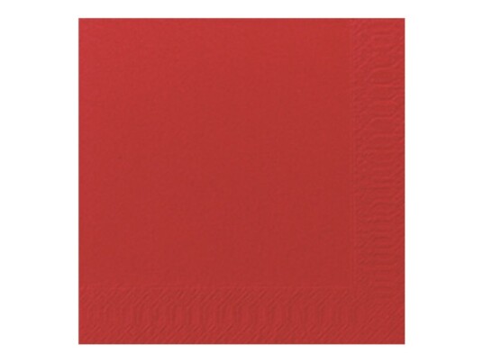 Duni Serviett Størrelse 33 X 33 Cm Avhendbar Rød En Pakke 125