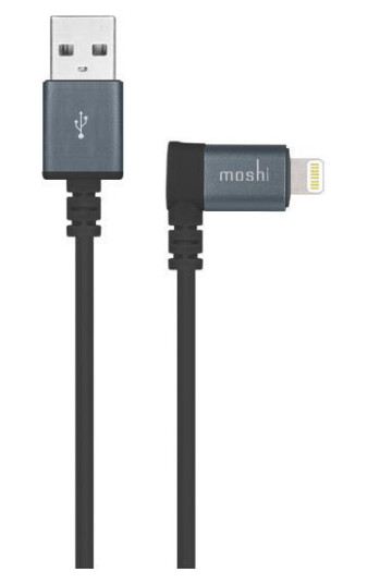 MOSHI Lightning til USB-kabel med 90-graders stik 1,5 m MOSHI Lightning til USB-kabel med 90-graders stik 1,5 m