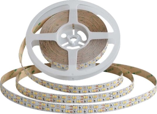 5m 18W/m LED strip 240 LED pr. meter   12V IP20 2835 SMD dimbar   Kulør : 3 i 1