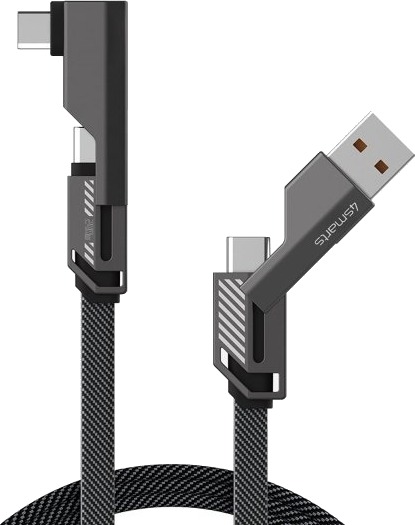 4Smarts 541457, 1,5 M, Usb A, Usb C, Grafitt