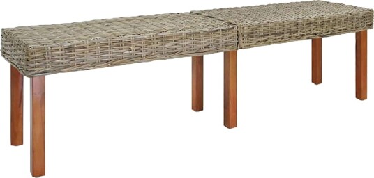 vidaXL benk Naturlig 160 x 35 x 45 cm Massiv mango tre vidaXL benk Naturlig 160 x 35 x 45 cm Massiv mango tre