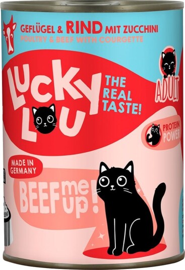 Lucky Lou Våtfôr Voksen Fjørfe Og Storfekjøtt 24 X 400 G