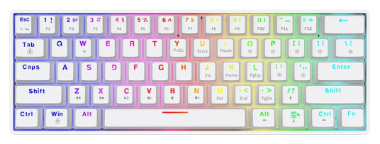 Savio Whiteout X2 Mekanisk Tastatur Hot Swap Brown Outemu