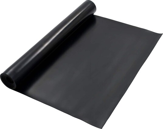 vidaXL Gulv Matte Svart 1,2 x 5 m Gummi