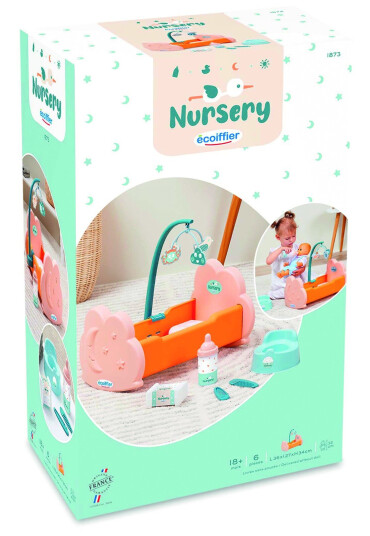 Ecoiffier Doll bed w. accessories I-1873 Ecoiffier Doll bed w. accessories I-1873