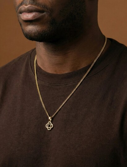 Steel & Barnett Clover Necklace Gold ONE SIZE 60 70 cm