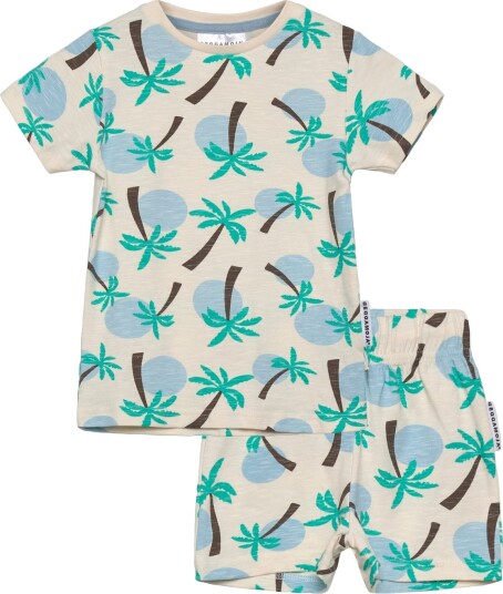 Geggamoja Summer Set Palm Tree Cream 110/116 Geggamoja Summer Set Palm Tree Cream 110/116