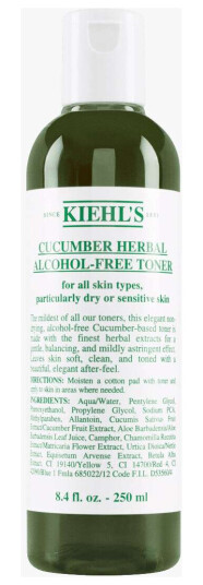 Kiehl's Cucumber Herbal Alcohol-Free Toner 250 ML Kiehl's Cucumber Herbal Alcohol-Free Toner 250 ML