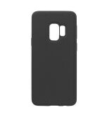 eSTUFF - Baksidedeksel for mobiltelefon - silikon - svart - for Samsung Galaxy S9
