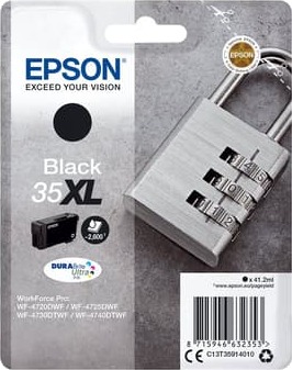 Epson Blekk Svart 35xl 41.2ml - Wf-4730