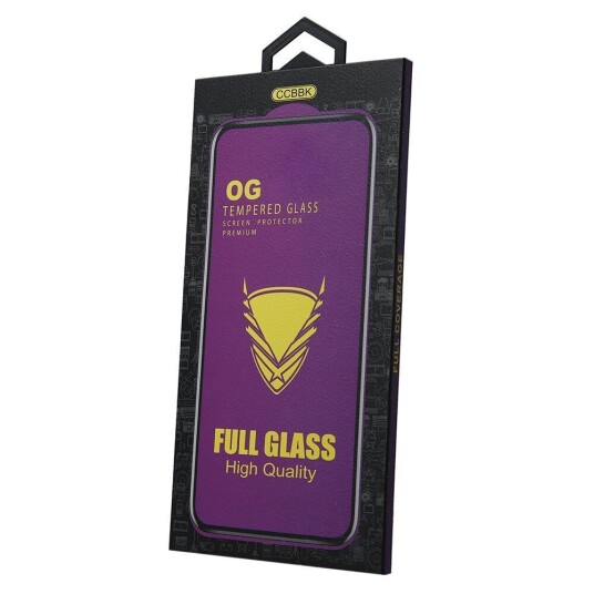 CCBBK Samsung Galaxy A22 (5G) CCBBK Herdet Glass - Full-Fit Skjermbeskytter - Gjennomsiktig / Svart Kant
