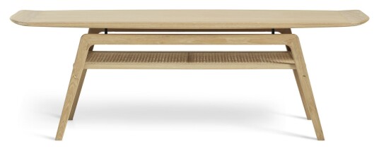Warm Nordic SURFBOARD Sofabord m. hylle Hvitoljet Eik Warm Nordic SURFBOARD Sofabord m. hylle Hvitoljet Eik