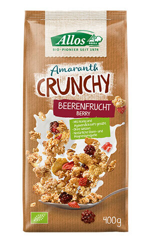 Allos Amaranth Crunchy Müsli Red Fruit, Wild Berry Ø 400g