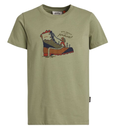 Lundhags Fulu Climbing T-shirt Jr Lichen 122/128