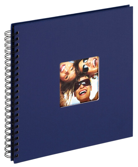 Walther Fun Spiralalbum Blå - 30x30 Cm (50 Svarte Sider / 25 Ark)