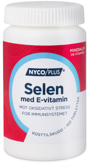 Nycoplus Selen med E vitamin 100 tabletter