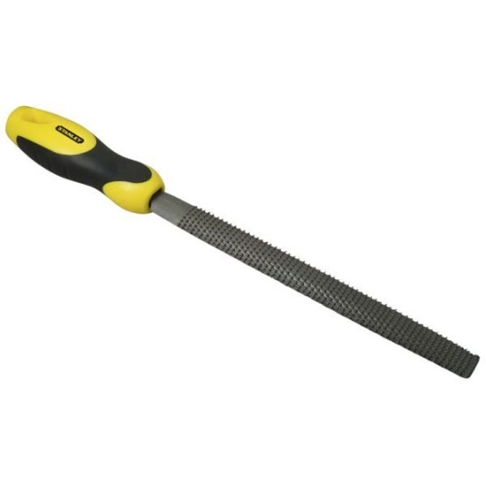 Stanley Halvrund Rasp 200 mm med Ergonomisk Håndtak Stanley Halvrund Rasp 200 mm med Ergonomisk Håndtak