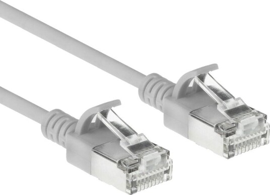 Act Grå 7 Meter Lszh S/Ftp Cat6a Slank Kinkfri Patchkabel Med Rj45-Kontakt Db7007